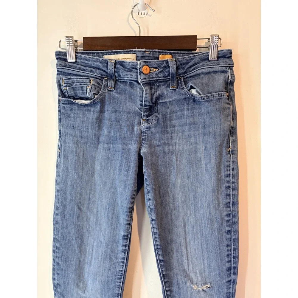 Anthropologie Pilcro And The Letter Press Jeans Size26 Skinny Distressed Lowrise